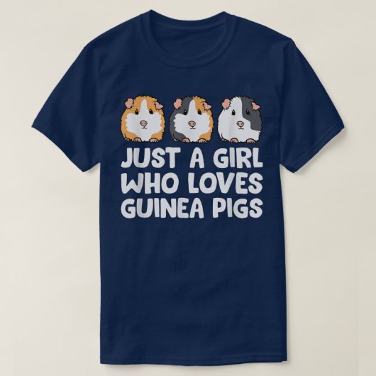 T-shirt Juste une fille qui aime les cochons de Guinée866 (Design devant)