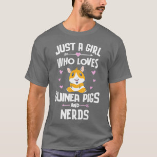 T-shirt Juste Une Fille Qui Aime Les Cochons De Guinée Et