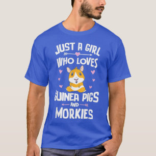 T-shirt Juste Une Fille Qui Aime Les Cochons De Guinée Et