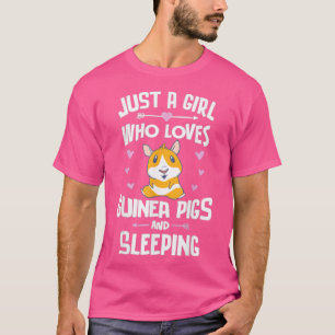 T-shirt Juste Une Fille Qui Aime Les Cochons De Guinée Et