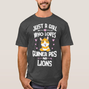 T-shirt Juste Une Fille Qui Aime Les Cochons De Guinée Et