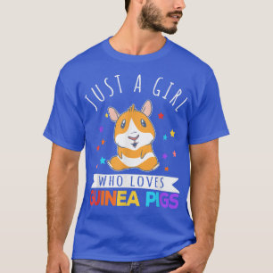 T-shirt Juste Une Fille Qui Aime Les Cochons De Guinée Lov