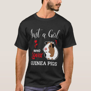 T-shirt Juste Une Fille Qui Aime Les Cochons De Guinée Mig