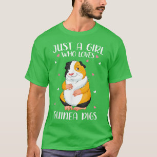 T-shirt Juste Une Fille Qui Aime Les Cochons De Guinée Pou