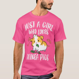 T-shirt Juste Une Fille Qui Aime Les Cochons De Guinée Pro