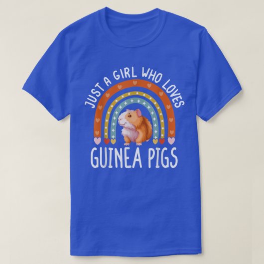 T-shirt Juste Une Fille Qui Aime Les Cochons De Guinée Rai (Design devant)