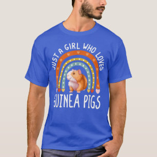 T-shirt Juste Une Fille Qui Aime Les Cochons De Guinée Rai