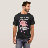 T-shirt Juste Une Fille Qui Aime Les Cochons Drôle Cochon  (Devant entier)