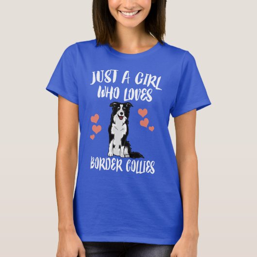 T-shirt Juste une fille qui aime les colons frontaliers Ch (Devant)