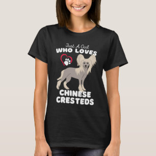 T-shirt Juste Une Fille Qui Aime Les Crestes Chinoises Mig