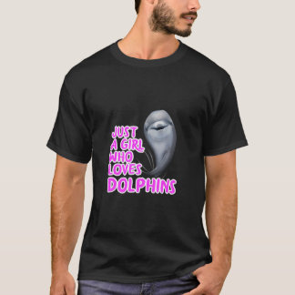 T-shirt Juste Une Fille Qui Aime Les Dauphins Vêtements Fe
