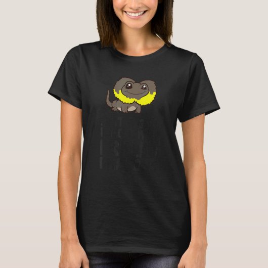 T-shirt Juste Une Fille Qui Aime Les Dragons Frillés (Devant)