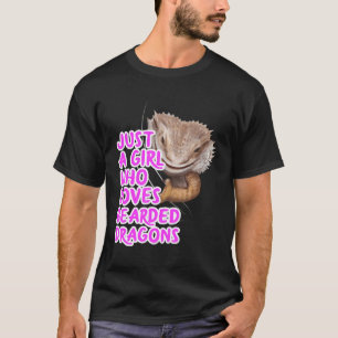 T-shirt Juste Une Fille Qui Aime Les Dragons Portés Vêteme