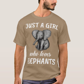 T-shirt Juste une fille qui aime les éléphants 2