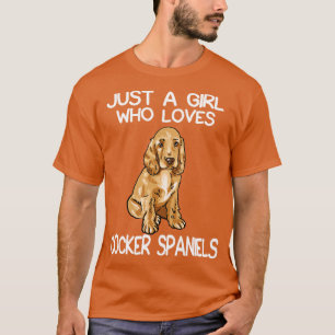 T-shirt Juste Une Fille Qui Aime Les Espagnols Cocker