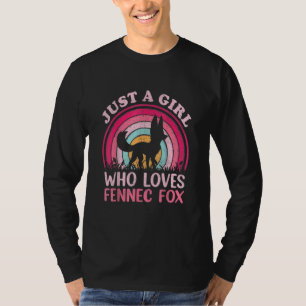 T-shirt Juste une fille qui aime les fennecs les renards