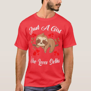 T-shirt Juste une fille qui aime les fentes amusantes pour