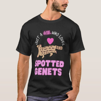 T-shirt Juste une fille qui aime les filles aux genettes t