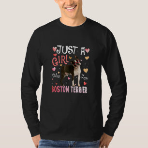 T-shirt Juste une fille qui aime les filles de Boston Terr
