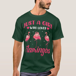 T-shirt juste une fille qui aime les flamants roses