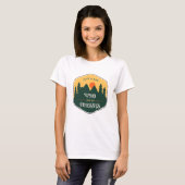 T-shirt Juste une fille qui aime les forêts - Inspiré par (Devant entier)