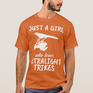 T-shirt Juste Une Fille Qui Aime Les Frappes Ultralégères