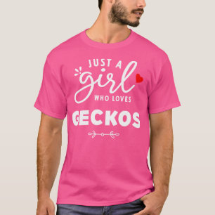 T-shirt Juste Une Fille Qui Aime Les Geckos