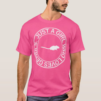 T-shirt Juste Une Fille Qui Aime Les Gerbils Pour Les Femm