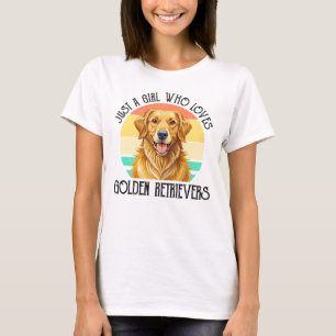 T-shirt Juste Une Fille Qui Aime Les Golden Retrievers