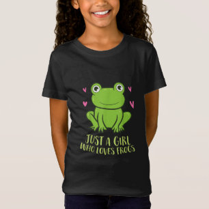 T-Shirt Juste une fille qui aime les grenouilles  Cadeaux 