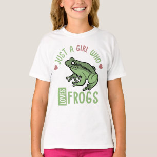 T-shirt Juste une fille qui aime les grenouilles Cadeaux a