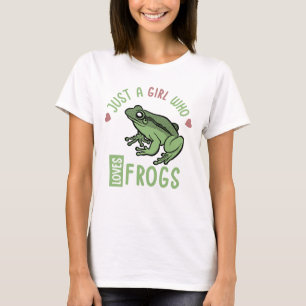 T-shirt Juste une fille qui aime les grenouilles Cadeaux a