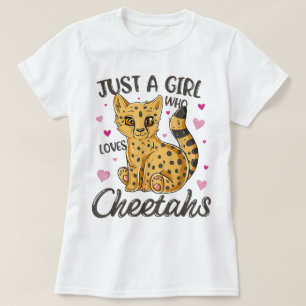 T-shirt Juste une fille qui aime les guépards