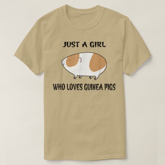 T-shirt Juste Une Fille Qui Aime Les Guinéens Cochons Amou (Design devant)