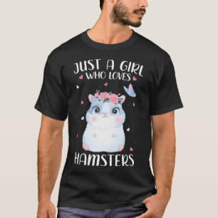 T-shirt Juste Une Fille Qui Aime Les Hamsters Drôle Hamste
