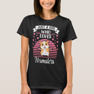 T-shirt Juste une fille qui aime les hamsters mams mignonn