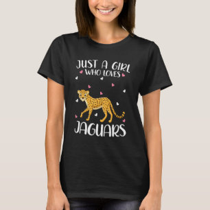 T-shirt Juste Une Fille Qui Aime Les Jaguars Pour Les Femm