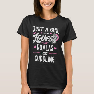 T-shirt Juste Une Fille Qui Aime Les Koalas Et Les Femmes