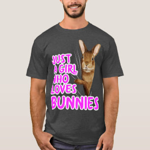 T-shirt Juste Une Fille Qui Aime Les Lapins