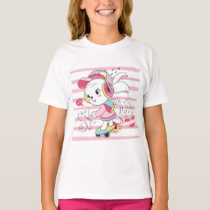 T-shirt Juste une fille qui aime les lapins