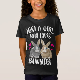 T-Shirt Juste Une Fille Qui Aime Les Lapins   Bunny Lover