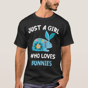 T-shirt Juste Une Fille Qui Aime Les Lapins Drôle Amateurs