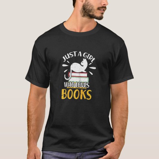 T-shirt Juste Une Fille Qui Aime Les Livres Lecture Lectur (Devant)