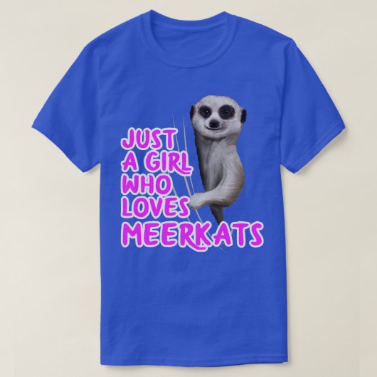 T-shirt Juste Une Fille Qui Aime Les Meerkats (Design devant)