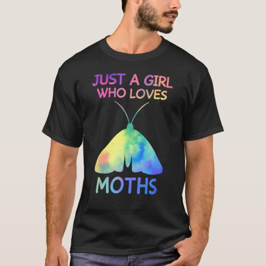 T-shirt Juste Une Fille Qui Aime Les Moths Drôle Moth (Devant)