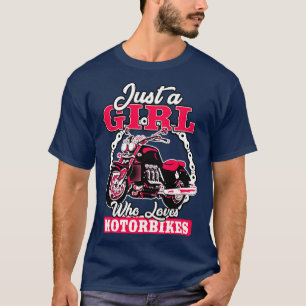 T-shirt Juste une fille qui aime les motos