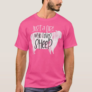 T-shirt Juste Une Fille Qui Aime Les Moutons