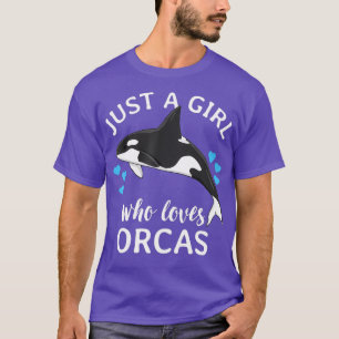 T-shirt Juste Une Fille Qui Aime Les Orques Tueurs Baleine