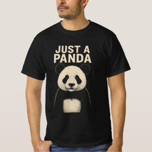 T-shirt Juste une fille qui aime les pandas