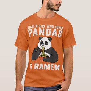 T-shirt Juste Une Fille Qui Aime Les Pandas Et Ramen 658